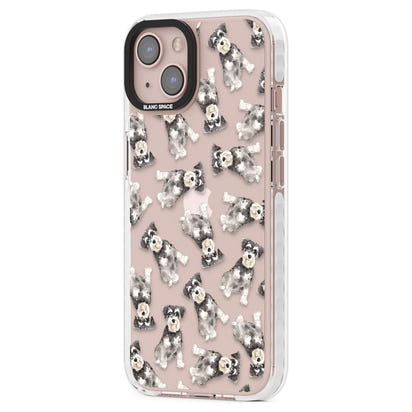 Aquarellzeichnung eines Zwergschnauzers