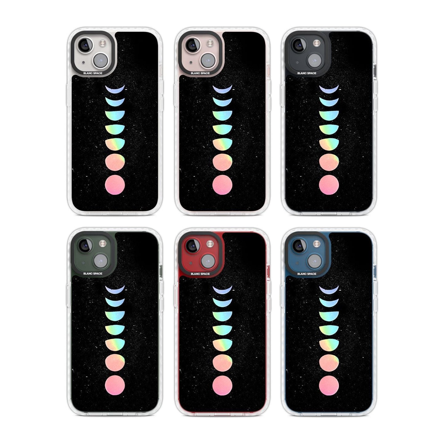 Pastel Moon Phases