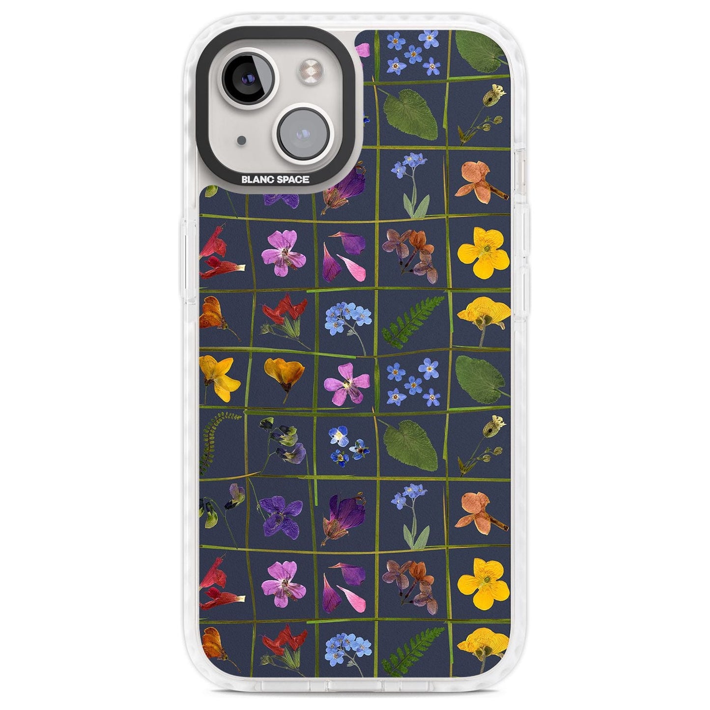 Grille de fleurs sauvages