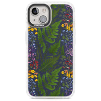 Busy Floral And Fern Design Navy