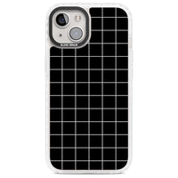 Minimalist Grid Pattern Black