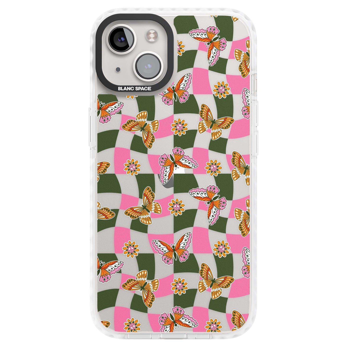 Wavy Butterfly Checked Pattern