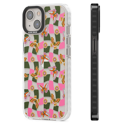 Wavy Butterfly Checked Pattern