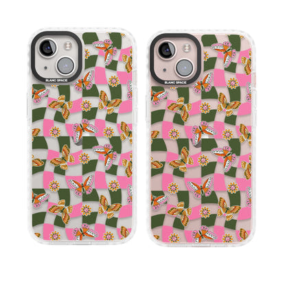 Wavy Butterfly Checked Pattern