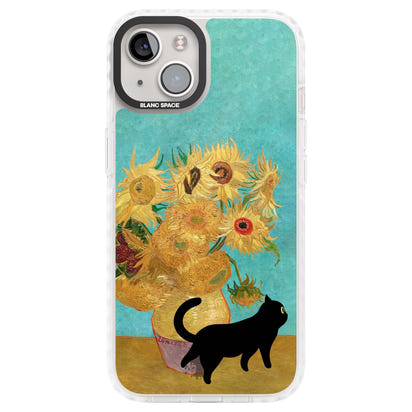Cat with Van Gogh's Sunflowers