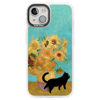 Cat with Van Gogh's Sunflowers