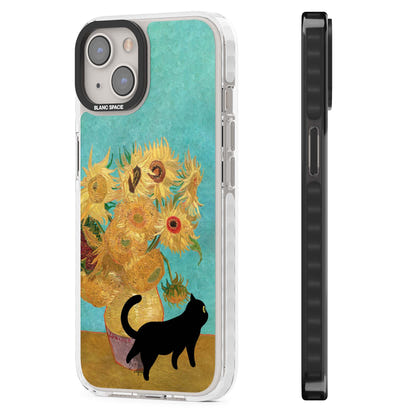 Cat with Van Gogh's Sunflowers