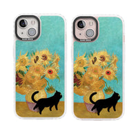 Cat with Van Gogh's Sunflowers