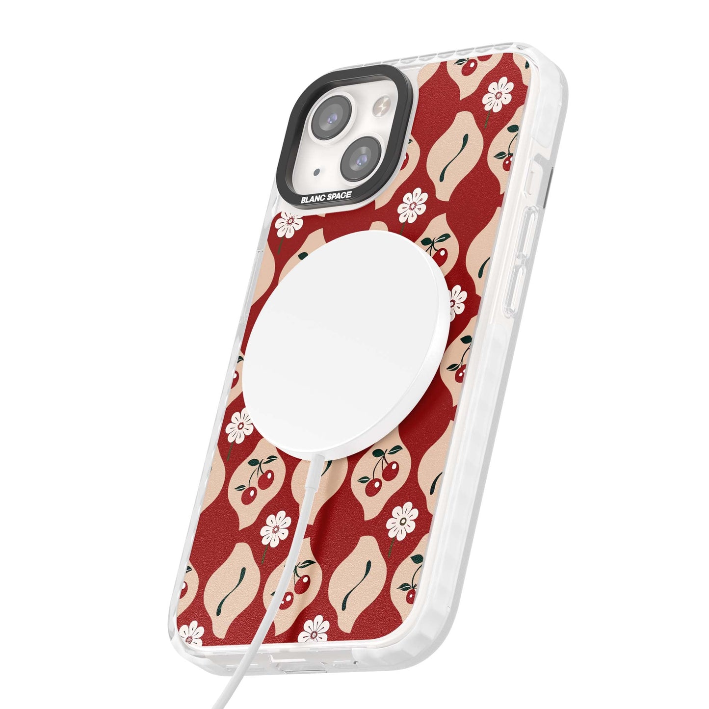 Vintage Cherry Diamond Pattern