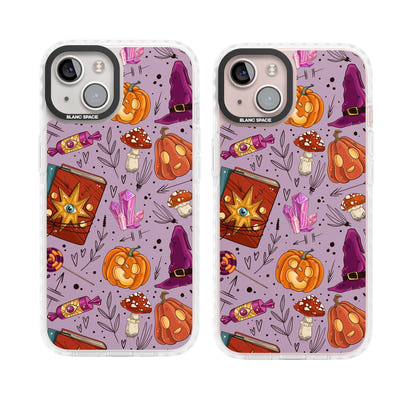 Witchy Cartoon Halloween Pattern