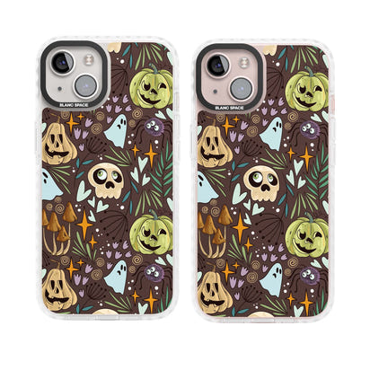 Goblincore Cartoon Halloween Pattern