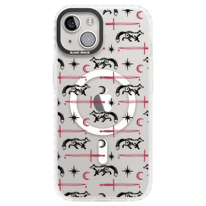 Motif renard et lame