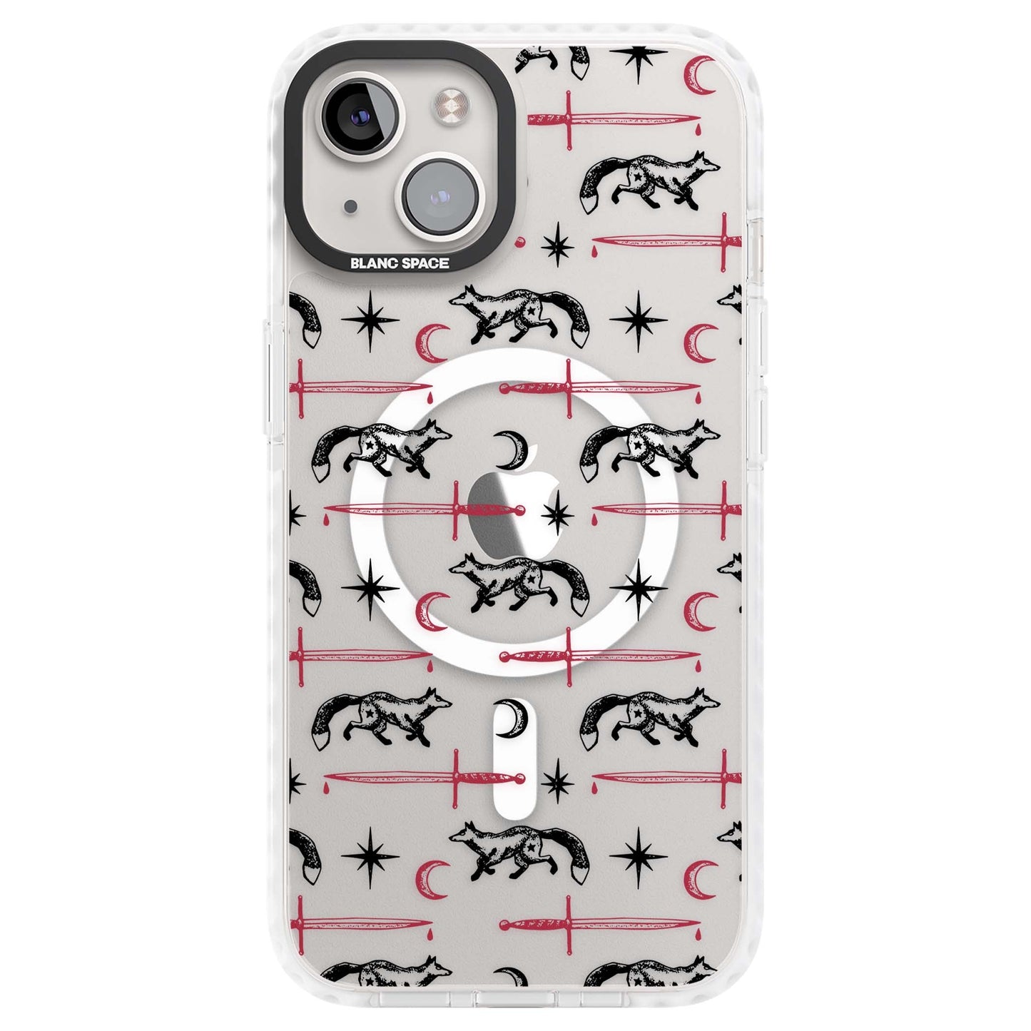 Motif renard et lame