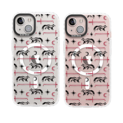 Motif renard et lame