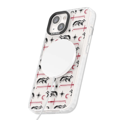 Motif renard et lame