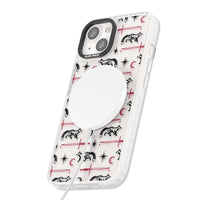 Motif renard et lame