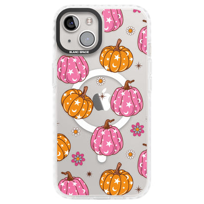 Motif de citrouilles Fleurs et Étoiles