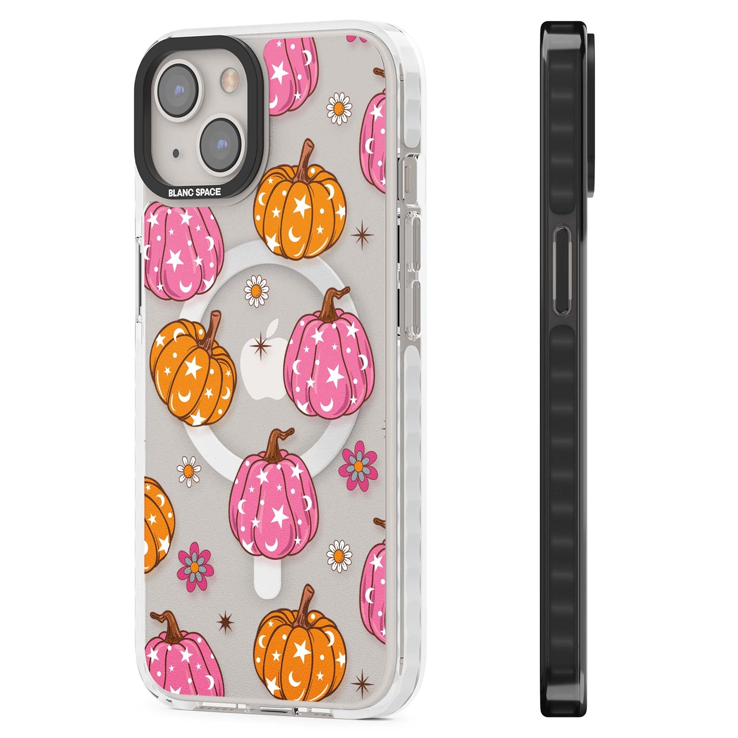 Motif de citrouilles Fleurs et Étoiles