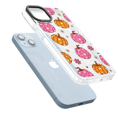 Motif de citrouilles Fleurs et Étoiles