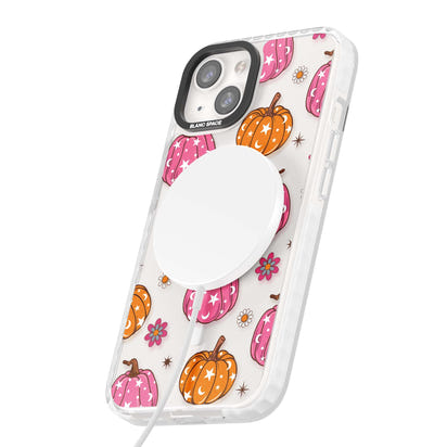 Motif de citrouilles Fleurs et Étoiles