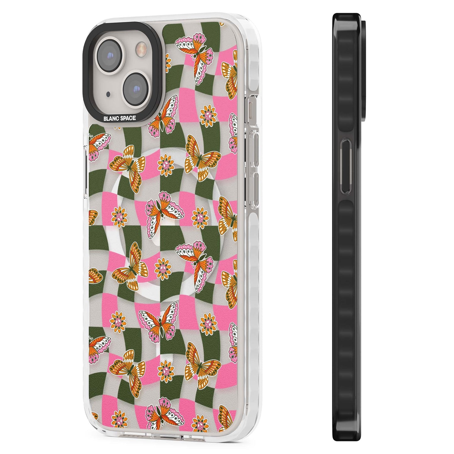 Wavy Butterfly Checked Pattern