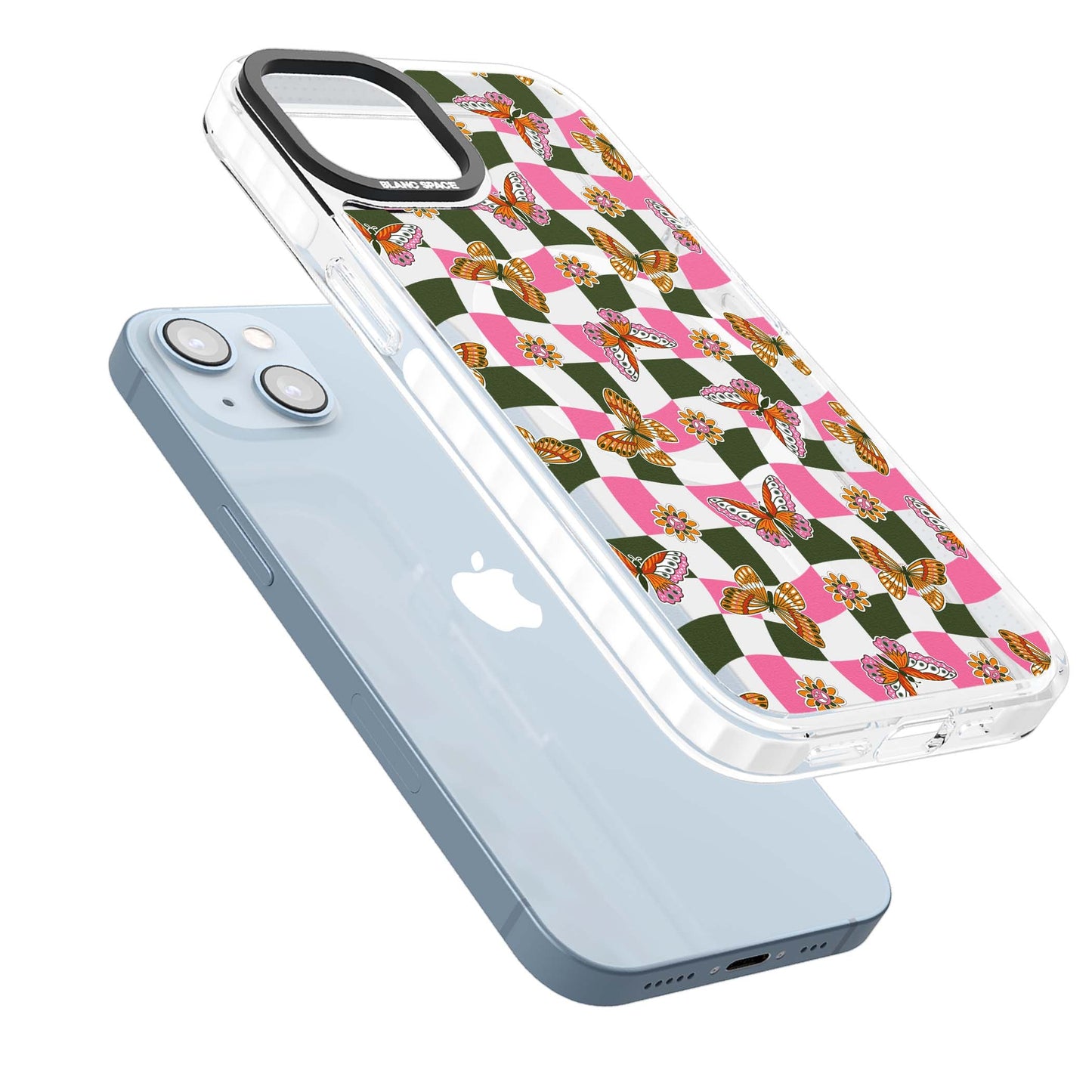 Wavy Butterfly Checked Pattern