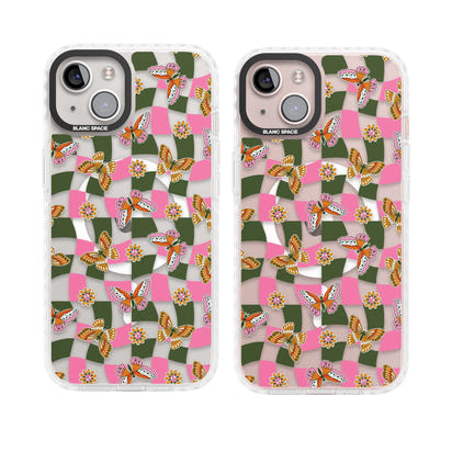 Wavy Butterfly Checked Pattern