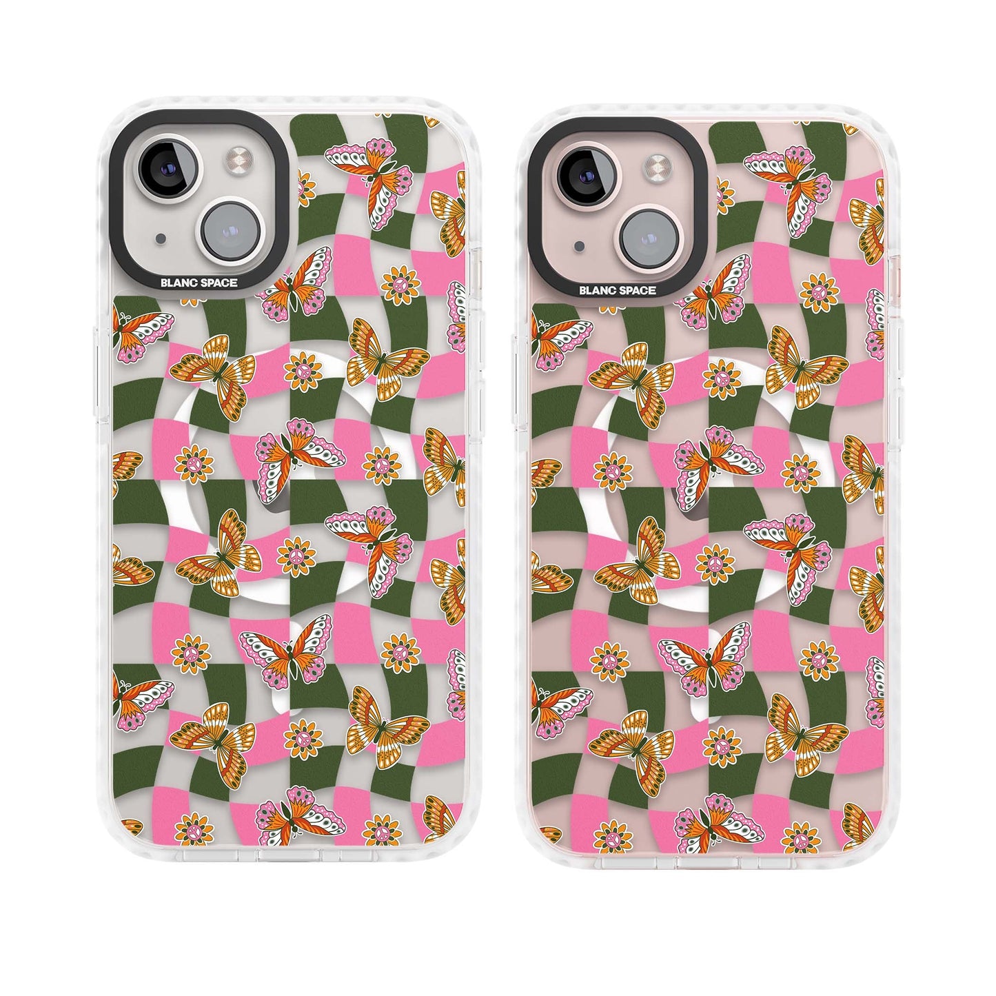 Wavy Butterfly Checked Pattern