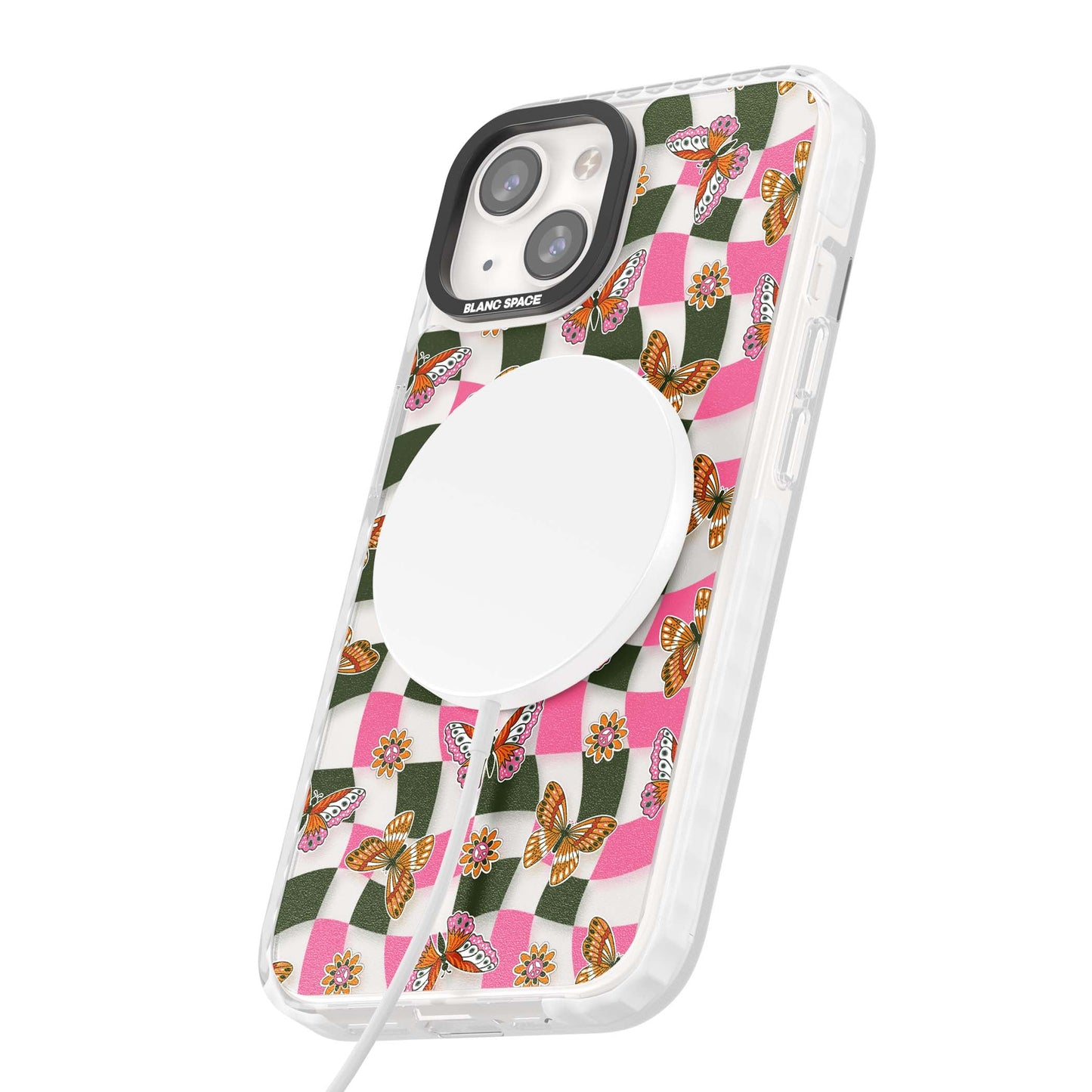 Wavy Butterfly Checked Pattern