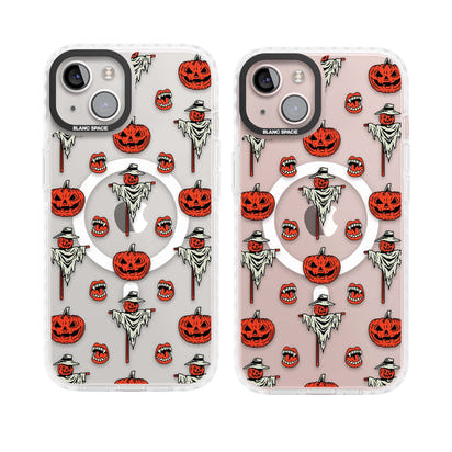 Retro Red Pumpkins & Scarecrows