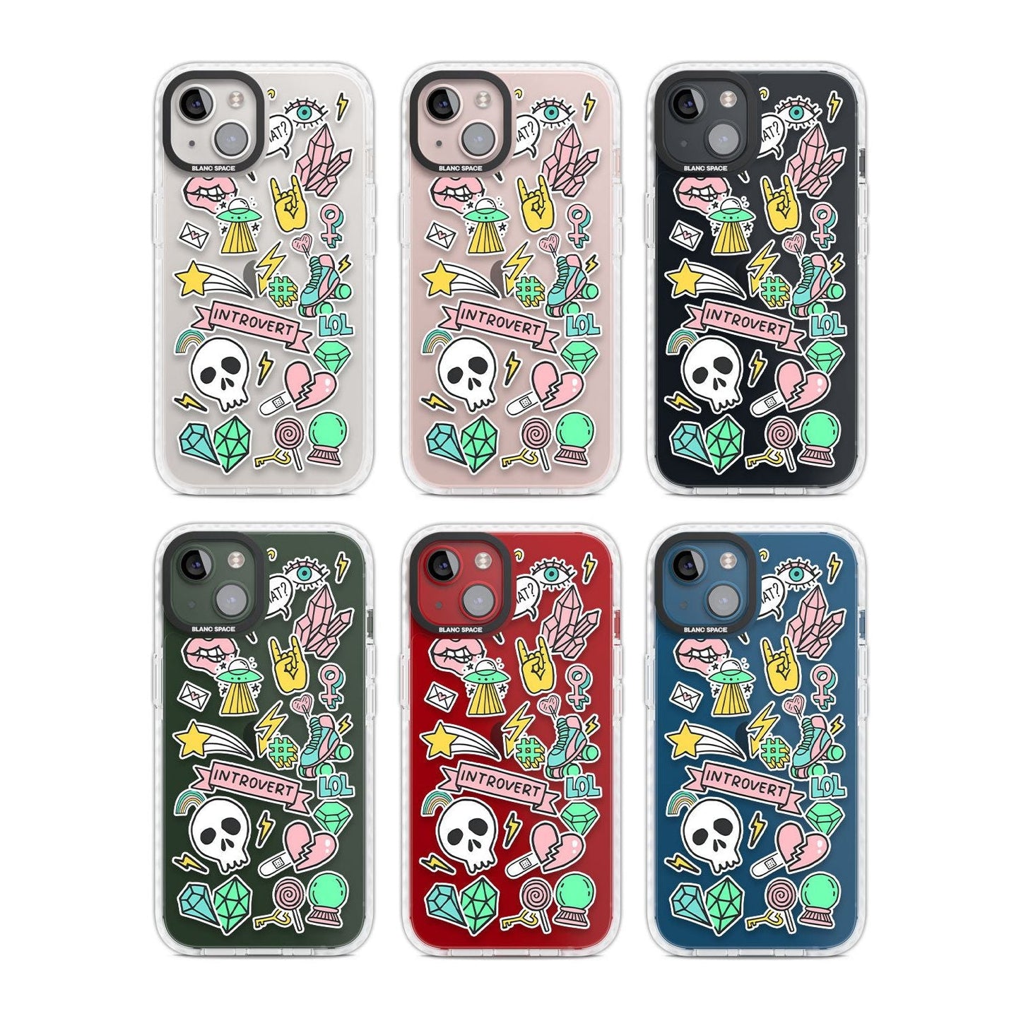 Autocollant introverti