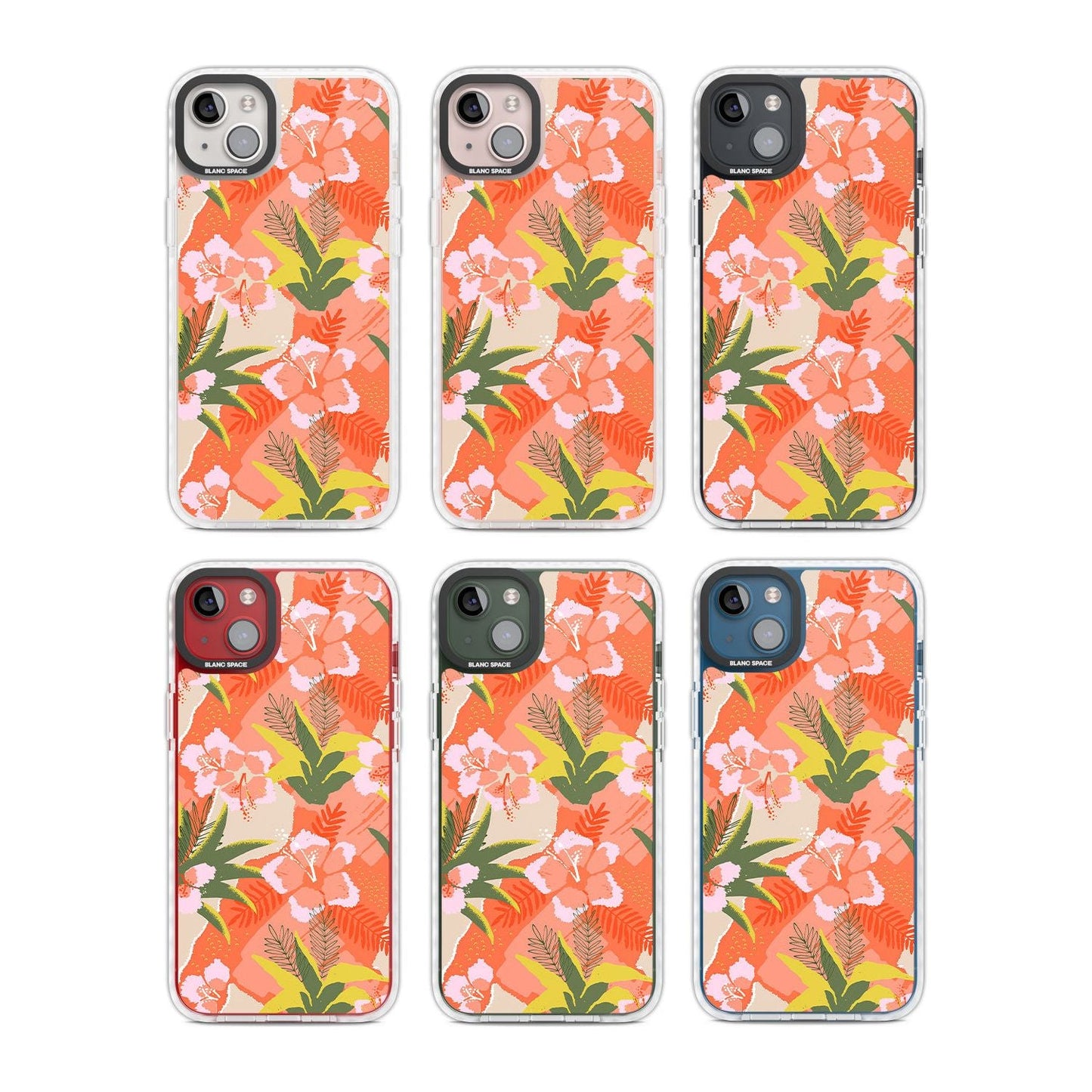Hawaiian Flowers Abstract Pattern