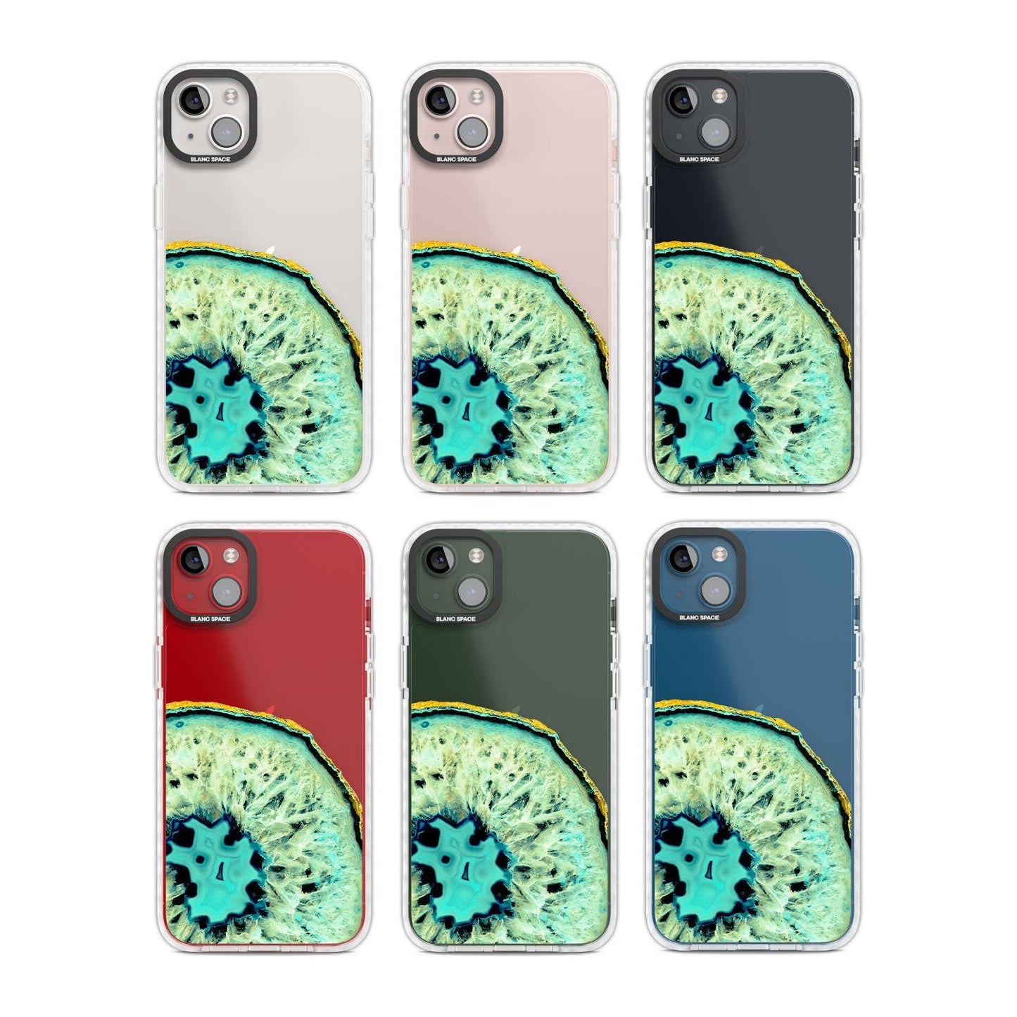 Géode turquoise en cristal