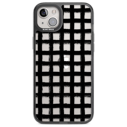 Messy Black Grid Clear