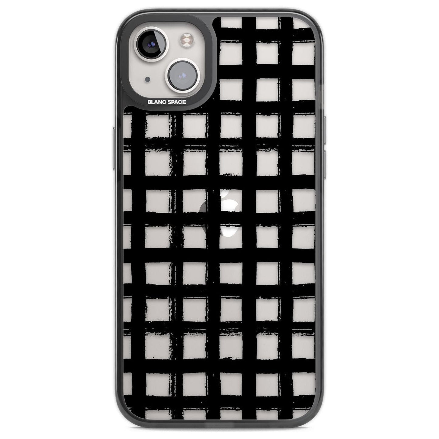 Messy Black Grid Clear