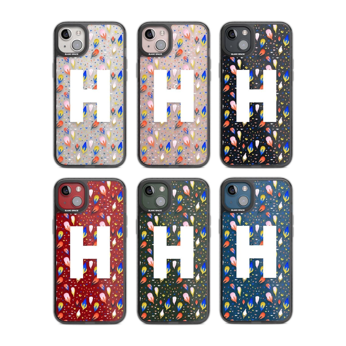 Personalised Abstract Floral Initial