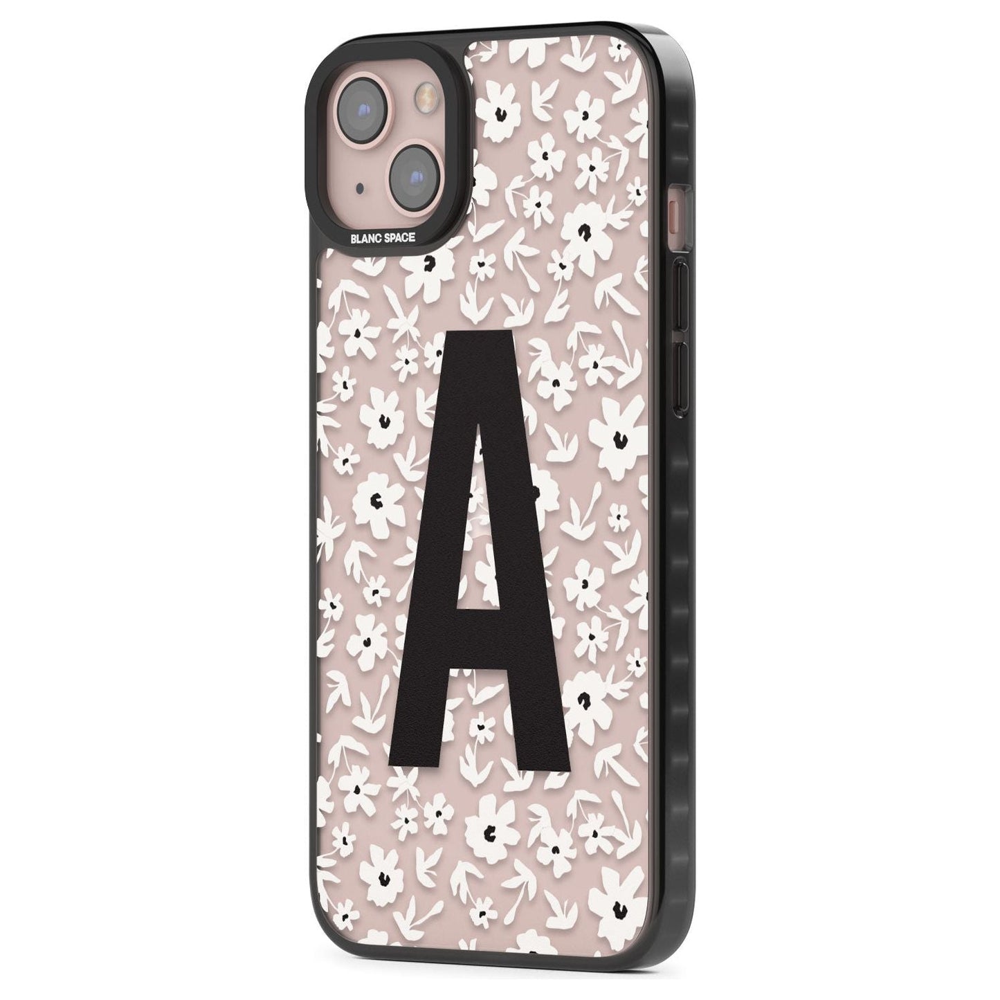 Initiale en gras personnalisée et florale