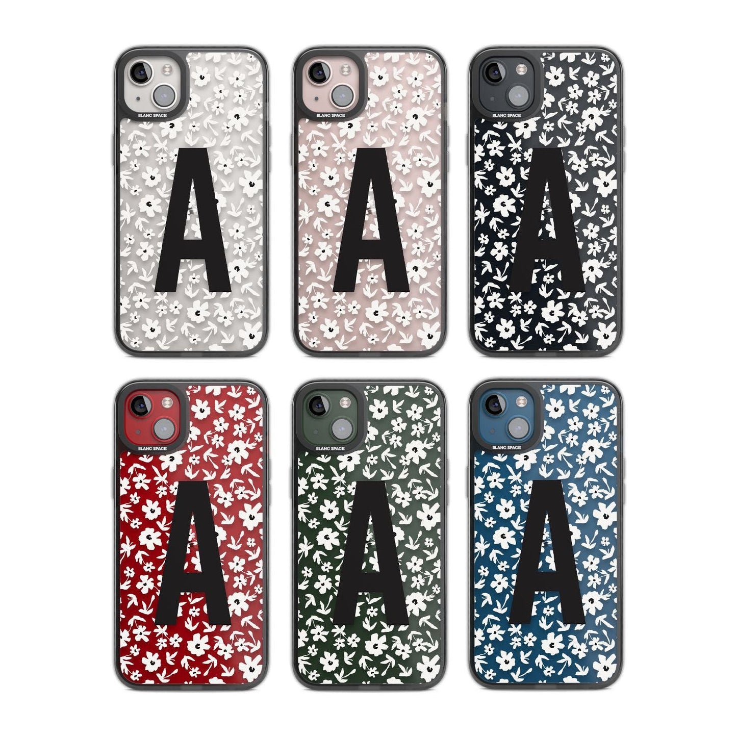 Initiale en gras personnalisée et florale