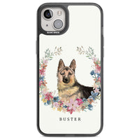 Personalised German Shepherd Floral Portrait