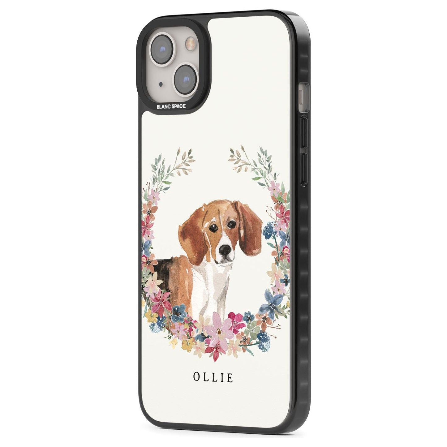 Personalised Beagle Floral Portrait