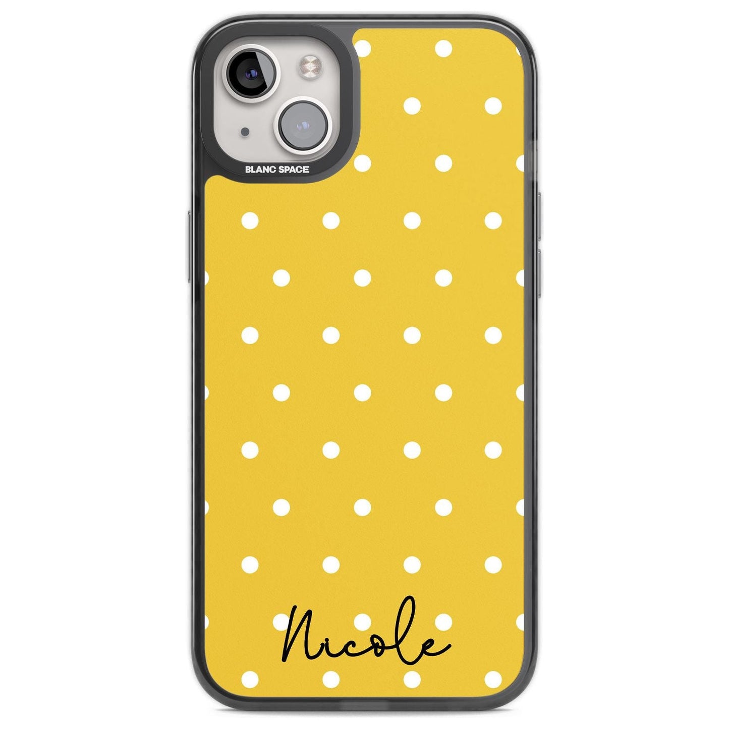 Personalised Yellow Polka Dot