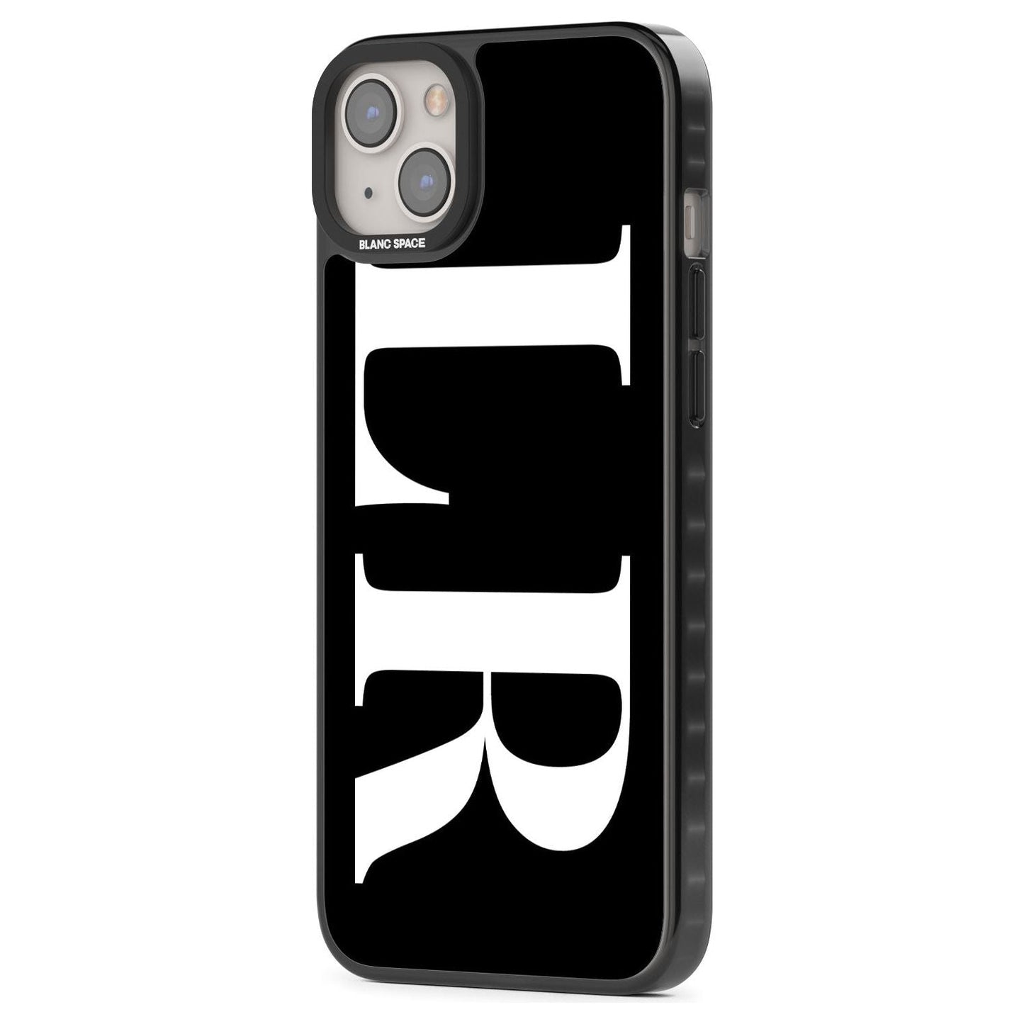 Lettres blanches et noires personnalisées