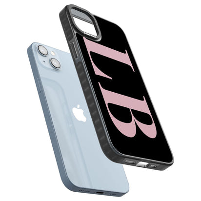 Lettres personnalisées roses et noires vertes