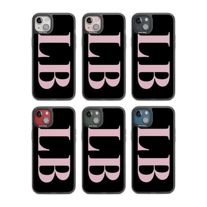 Lettres personnalisées roses et noires vertes