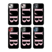 Lettres personnalisées roses et noires vertes