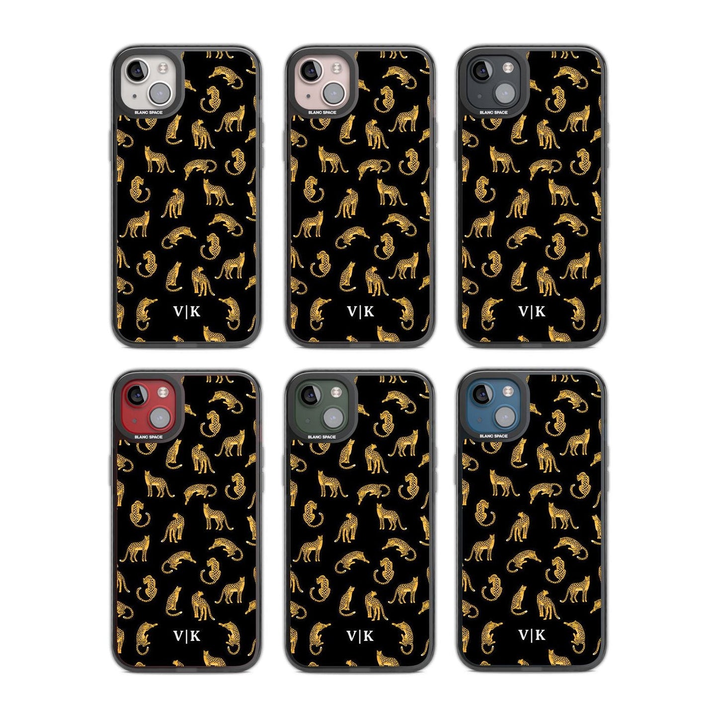 Personalised Gold Cheetah Pattern