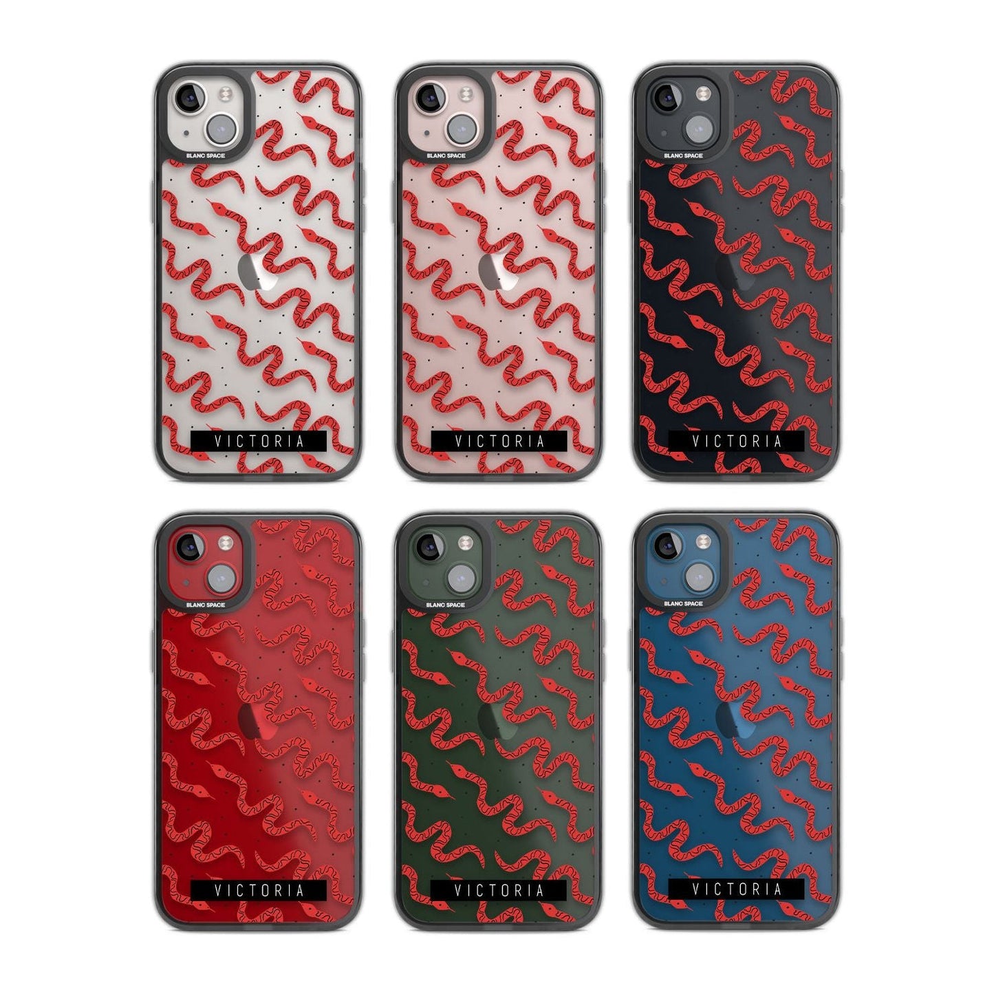 Personalised Red Snake Pattern