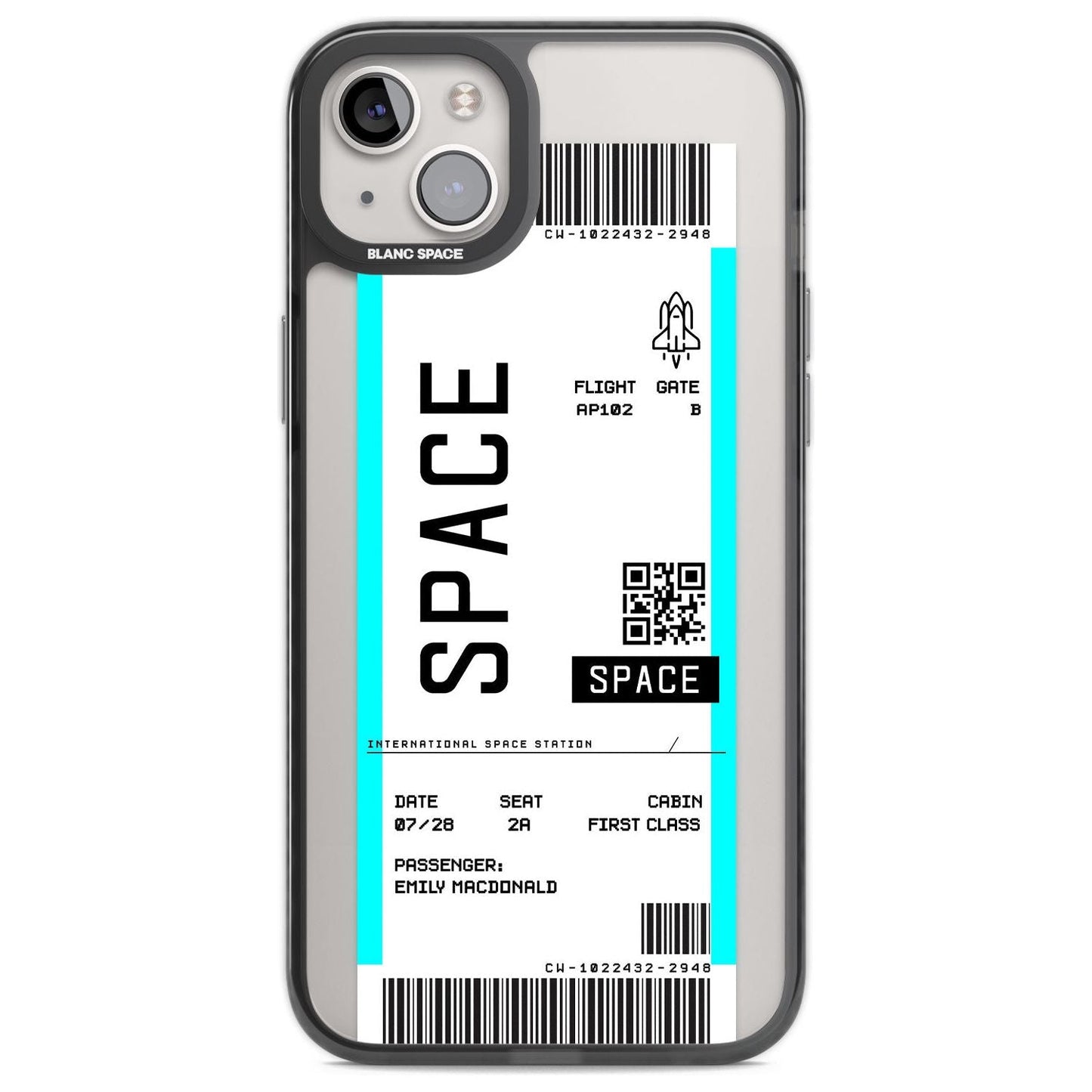 Personalised Space Travel Ticket