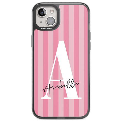 Personalised Pink Stripes Initial