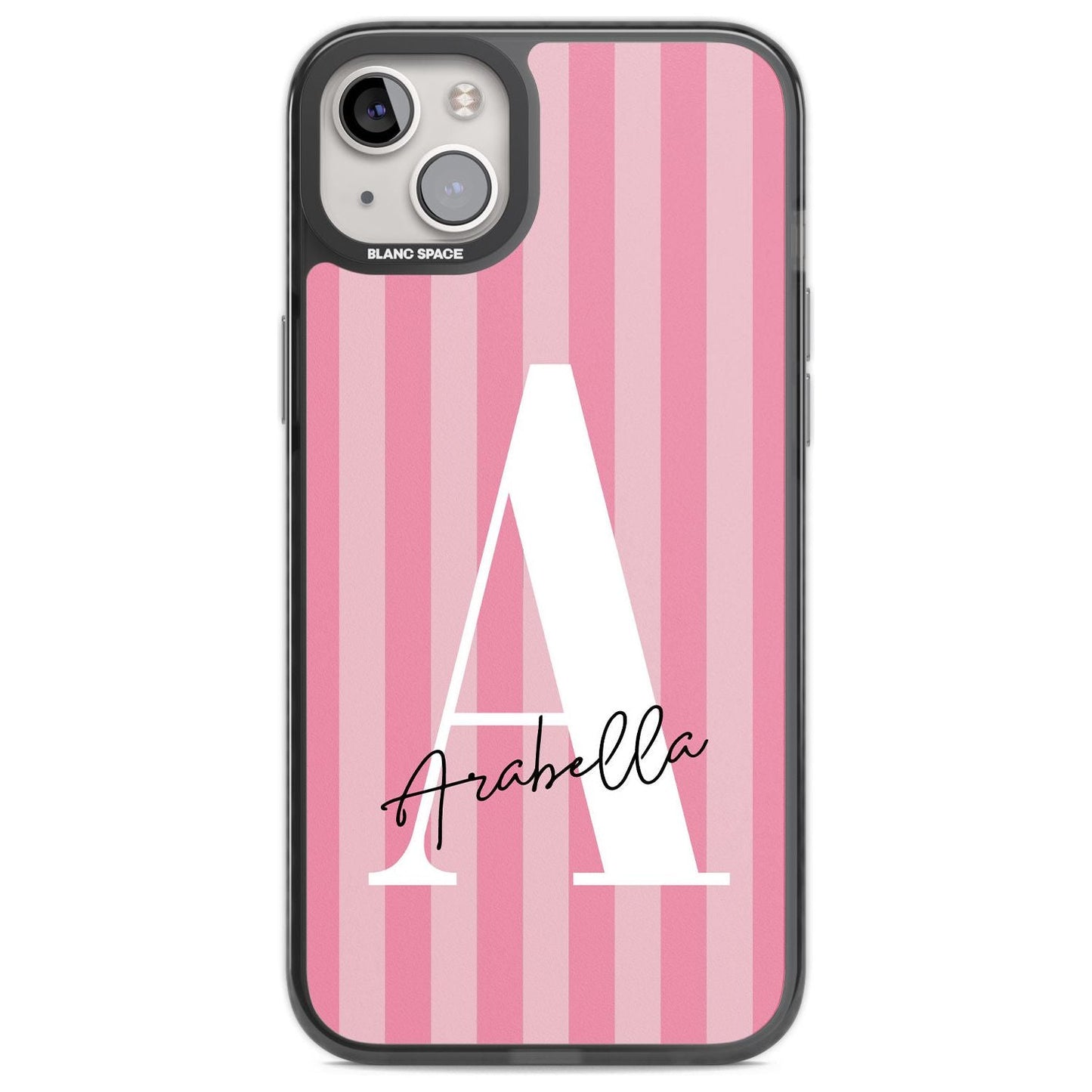 Personalised Pink Stripes Initial